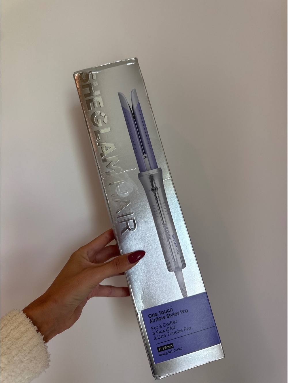 SheGlam Hair One Touch Airflow Styler Pro 1” Curling Iron Hair Styler